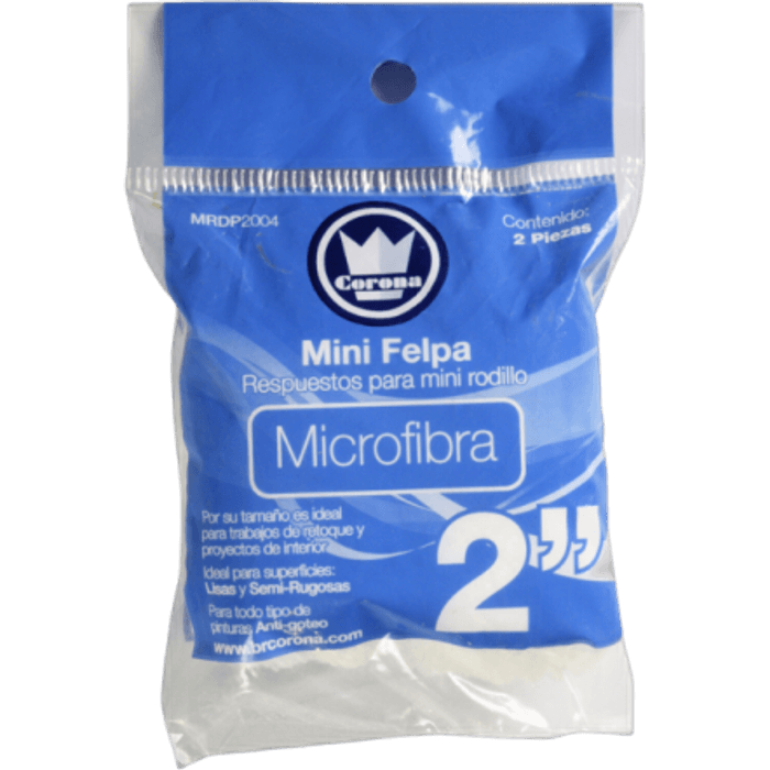 Mini Repuesto De Microfibra 2" Duo Pack Corona